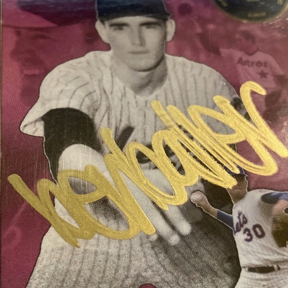 Ben Baller 1 Of 5 Gold Ink Auto Topps 2020 Nolan Ryan Sold Out 1min - Picture 4 of 7